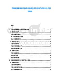 法國服裝批發圈市場需求供給現狀與投資布局規劃分析研究報告