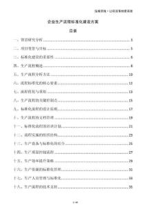 企業(yè)生產(chǎn)流程標(biāo)準(zhǔn)化建設(shè)方案