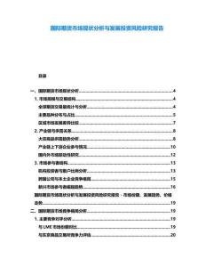 國(guó)際期貨市場(chǎng)現(xiàn)狀分析與發(fā)展投資風(fēng)險(xiǎn)研究報(bào)告