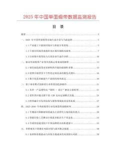 2025年中國單面緞帶數(shù)據(jù)監(jiān)測報(bào)告