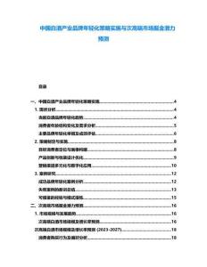 中國白酒產(chǎn)業(yè)品牌年輕化策略實(shí)施與次高端市場掘金潛力預(yù)測
