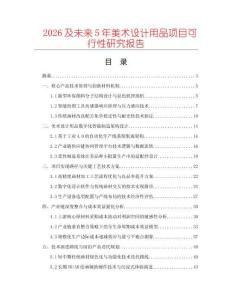 2026及未來5年美術(shù)設(shè)計(jì)用品項(xiàng)目可行性研究報(bào)告