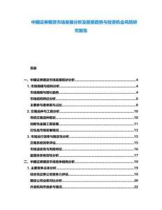 中國證券期貨市場發(fā)展分析及前景趨勢與投資機會風險研究報告