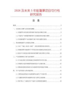 2026及未來5年船篷罩項目可行性研究報告