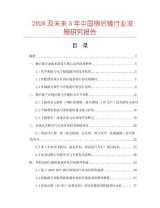 2026及未來(lái)5年中國(guó)倒后鏡行業(yè)發(fā)展研究報(bào)告