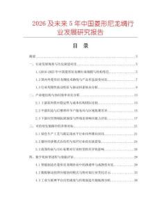 2026及未来5年中国菱形尼龙绸行业发展研究报告