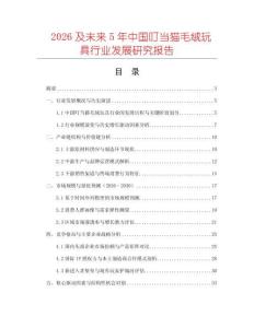 2026及未來5年中國叮當貓毛絨玩具行業(yè)發(fā)展研究報告