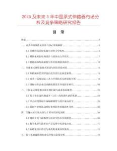 2026及未來5年中國承式伸縮器市場分析及競爭策略研究報告