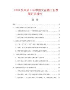 2026及未來(lái)5年中國(guó)火花器行業(yè)發(fā)展研究報(bào)告