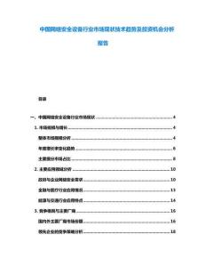 中國網(wǎng)絡(luò)安全設(shè)備行業(yè)市場現(xiàn)狀技術(shù)趨勢及投資機(jī)會(huì)分析報(bào)告