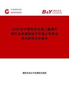 2026年中國電動合流三通調(diào)節(jié)閥行業(yè)發(fā)展現(xiàn)狀與市場占有率及排名研究分析報告