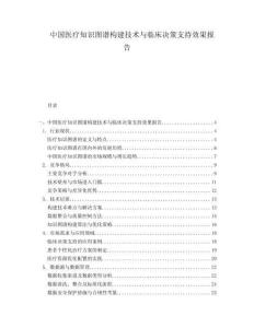 中國醫(yī)療知識圖譜構(gòu)建技術(shù)與臨床決策支持效果報告