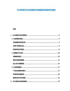 紅木家具行業市場調研與發展前景深度研究報告