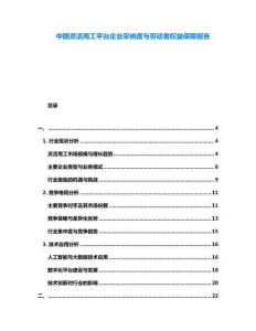 中國靈活用工平臺企業采納度與勞動者權益保障報告