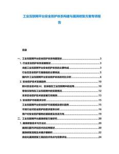 工業(yè)互聯(lián)網(wǎng)平臺(tái)安全防護(hù)體系構(gòu)建與漏洞修復(fù)方案專項(xiàng)報(bào)告