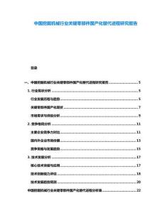中國挖掘機械行業關鍵零部件國產化替代進程研究報告