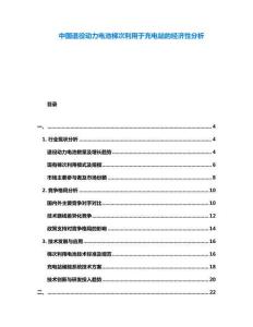 中國(guó)退役動(dòng)力電池梯次利用于充電站的經(jīng)濟(jì)性分析