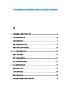 中國網(wǎng)絡(luò)安全服務(wù)行業(yè)威脅應(yīng)對(duì)方案與市場(chǎng)需求預(yù)測(cè)報(bào)告