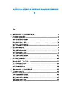 中國(guó)游戲游藝行業(yè)市場(chǎng)發(fā)展策略現(xiàn)狀分析投資評(píng)估規(guī)劃報(bào)告