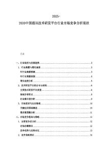 2025-2030中國(guó)通訊技術(shù)研發(fā)平臺(tái)行業(yè)市場(chǎng)競(jìng)爭(zhēng)分析現(xiàn)狀