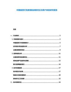 中國露營燈亮度續(xù)航參數對比與用戶體驗研究報告