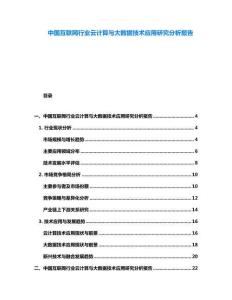 中國互聯(lián)網(wǎng)行業(yè)云計(jì)算與大數(shù)據(jù)技術(shù)應(yīng)用研究分析報(bào)告