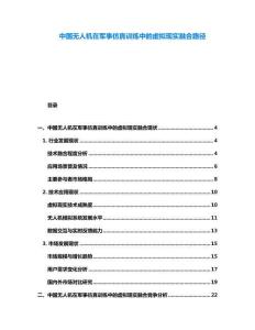 中國無人機(jī)在軍事仿真訓(xùn)練中的虛擬現(xiàn)實(shí)融合路徑