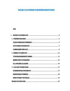 电炖盅行业市场销售与营销策略深度研究报告