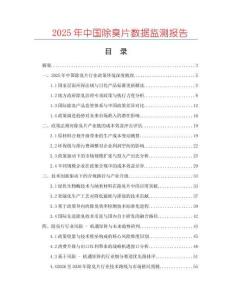 2025年中国除臭片数据监测报告