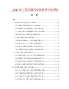 2025年中國熔融石英件數(shù)據(jù)監(jiān)測報(bào)告