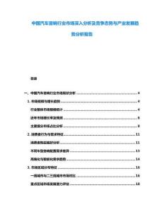 中國汽車音響行業(yè)市場深入分析及競爭態(tài)勢與產(chǎn)業(yè)發(fā)展趨勢分析報告