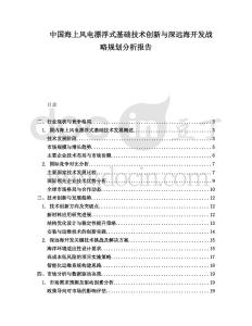 中國海上風電漂浮式基礎(chǔ)技術(shù)創(chuàng)新與深遠海開發(fā)戰(zhàn)略規(guī)劃分析報告