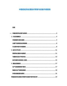 中國齒輪熱處理技術革新與設備升級報告