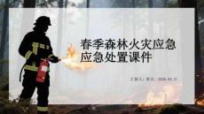 春季森林火災(zāi)應(yīng)急處置課件