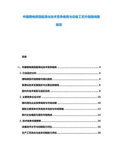 中國(guó)鋰電銅箔極薄化技術(shù)競(jìng)爭(zhēng)格局與設(shè)備工藝升級(jí)路線圖報(bào)告