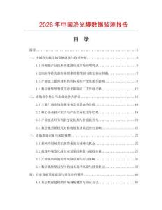 2026年中國冷光膜數據監測報告