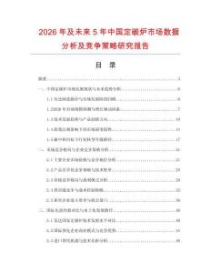 2026年及未來5年中國定碳爐市場數(shù)據(jù)分析及競爭策略研究報告