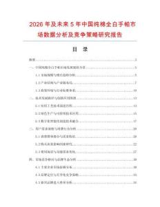 2026年及未來(lái)5年中國(guó)純棉全白手帕市場(chǎng)數(shù)據(jù)分析及競(jìng)爭(zhēng)策略研究報(bào)告