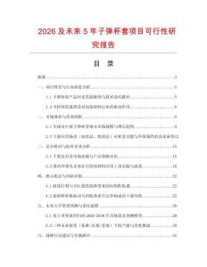 2026及未來(lái)5年子彈杯套項(xiàng)目可行性研究報(bào)告