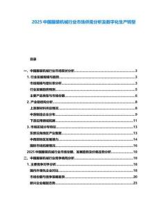 2025中國服裝機械行業(yè)市場供需分析及數(shù)字化生產(chǎn)轉型