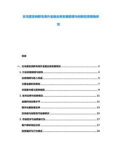 北马里亚纳群岛海外金融业务发展困境与创新投资措施研究