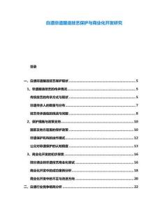 白酒非遺釀造技藝保護與商業化開發研究