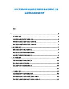 2025沙漠熱帶雨林青青草原高原龍脈風(fēng)向地理與企業(yè)選址最佳布局深度分析報告