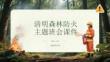 清明森林防火主題班會課件
