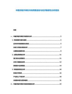 中國(guó)浮船升降機(jī)市場(chǎng)周期波動(dòng)與經(jīng)濟(jì)敏感性分析報(bào)告