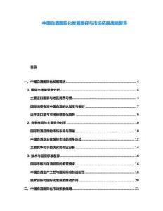 中國(guó)白酒國(guó)際化發(fā)展路徑與市場(chǎng)拓展戰(zhàn)略報(bào)告