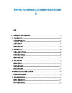 草莓種植產(chǎn)業(yè)市場(chǎng)發(fā)展?fàn)顩r及行業(yè)趨勢(shì)與商業(yè)運(yùn)營(yíng)方案報(bào)告