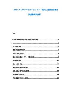 2025エチオピアサステナビリティ開発と農業供給専門家協働研究分析