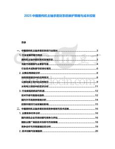 2025中國盾構(gòu)機主軸承密封系統(tǒng)維護策略與成本控制