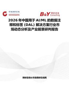 2026年中國用于AI ML的數據注釋和標簽 (DAL) 解決方案行業市場動態分析及產業前景研判報告
